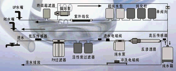 UPL-I-60升/小时医药业用纯水工程